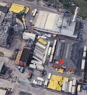 Knostrop Clinical Incinerator, SRCL, Captured from Google Earth June 21, all rights reserved