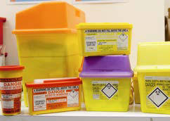 Picture of Healthcare Waste packaging from Herefordshire CGC report