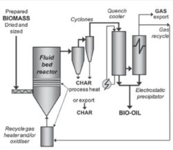 Bubbling fluidised bed reactor with an electrostatic precipitator. All rights reserved.