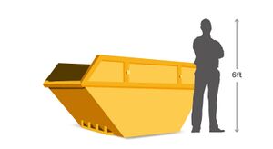 Image of a 6 cubic yard 'builder's skip - all rights reserved