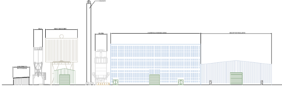 Elevation of Showground Road (from planning documents)