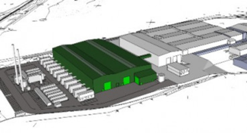 Artist Impression of Canford Gasifiaction Facility