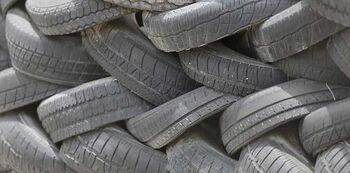 Picture of Waste Car Tyres - picture from Pellon Tyres and Autocentre all rights reserved